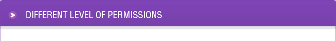 Different Level or Permissions